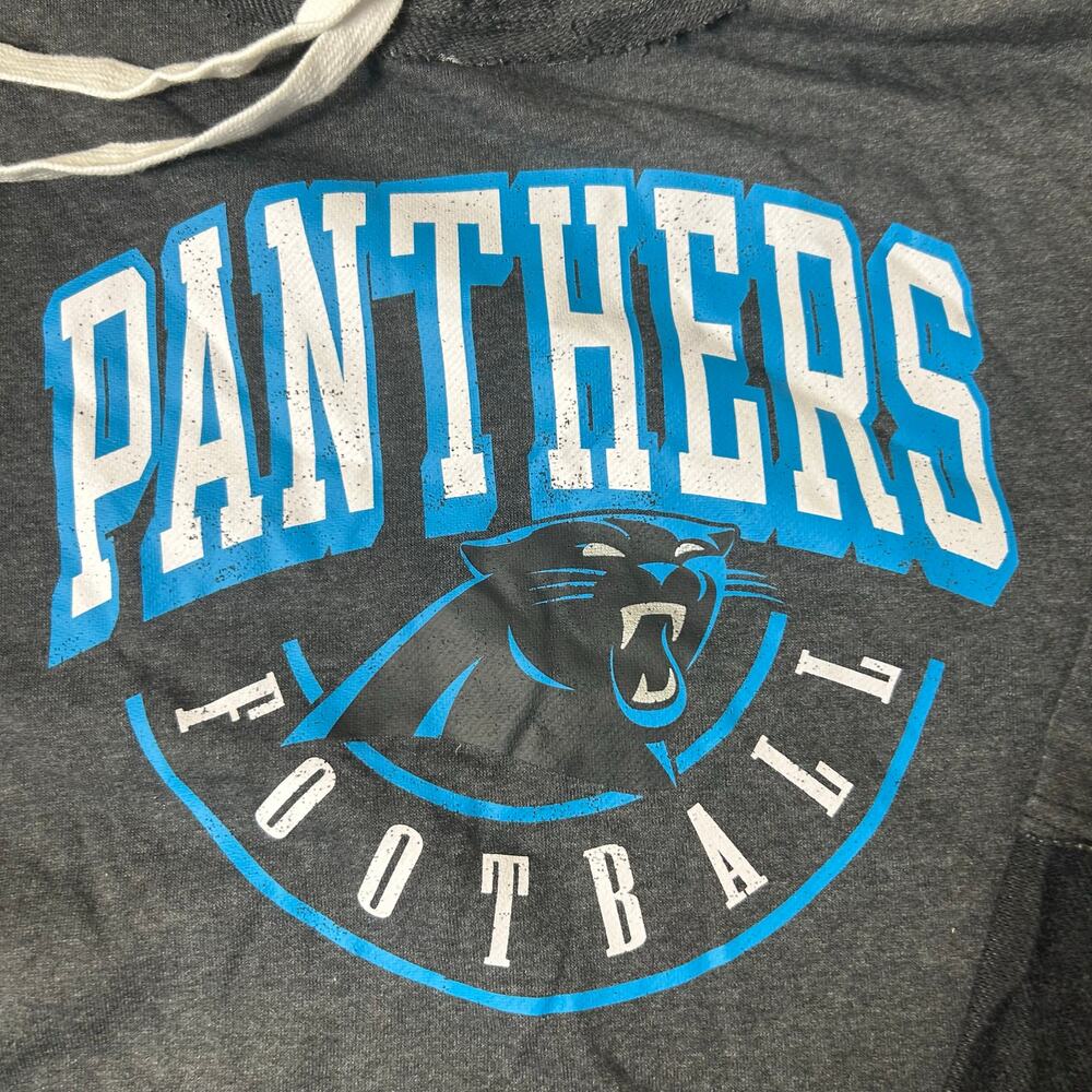 NEW Fanatics Carolina‎ Panthers Hoodie Gray Pullover NFL Football Size S - Picture 4 of 12